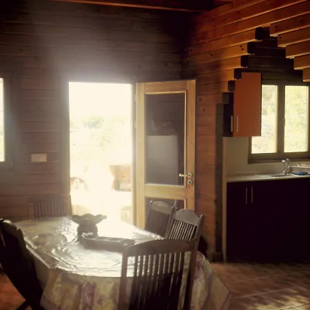 Timber Log House בקתה